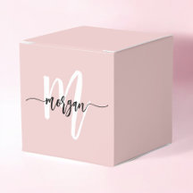 Monograma cor-de-rosa esbranquiçada Na moda modern