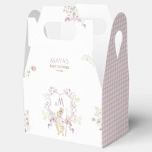 Monograma cor-de-rosa Gingham Peter o Chá de frald