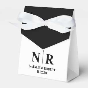 Caixinha De Lembrancinhas Monograma De Casamento, Noite E Iniciais Legais