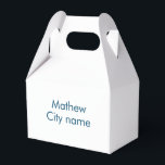 Caixinha De Lembrancinhas monograma simples de letra inicial adicione seu no<br><div class="desc">design</div>