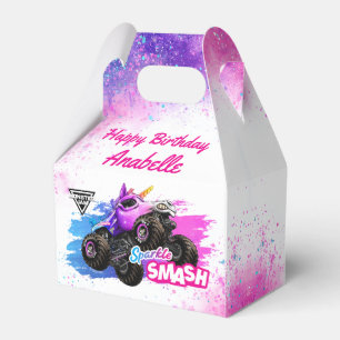 Caixinha De Lembrancinhas Monster Jam - Sparkle Smash Aniversário