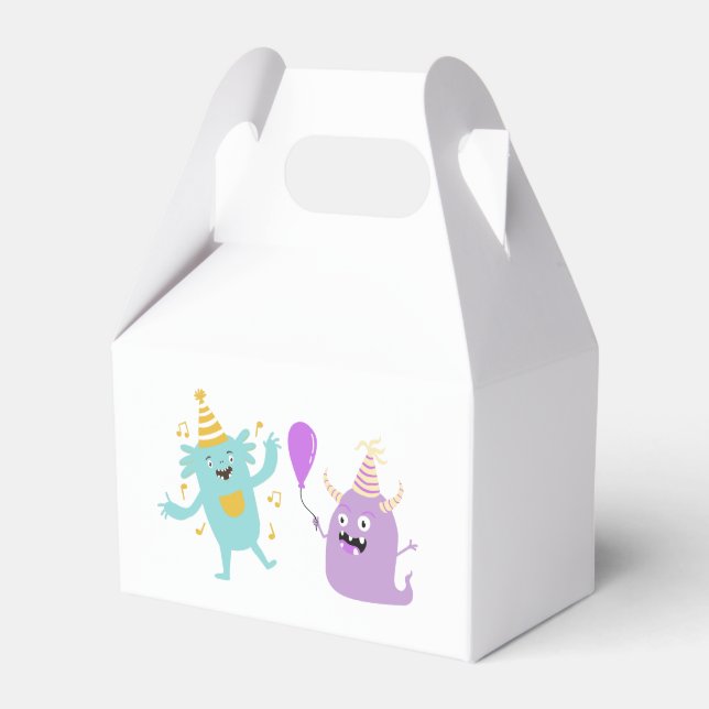 Caixinha De Lembrancinhas Monstros de festas divertidas (Frente)