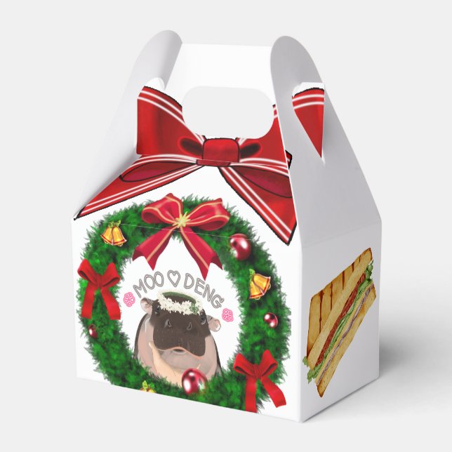 Caixinha De Lembrancinhas Moo Deng Hippo (Frente)