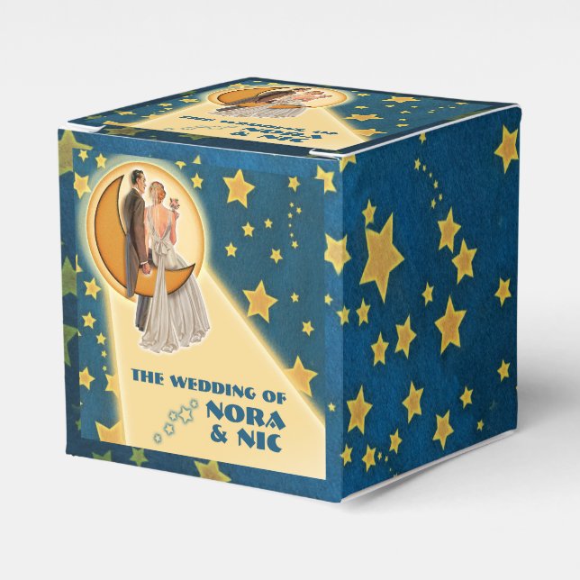 Caixinha De Lembrancinhas Moonlight Romance Casamento Boxes (Frente)