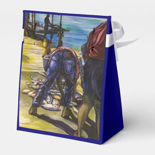 Caixinha De Lembrancinhas Morning's Catch, Harbor Island (Verso)