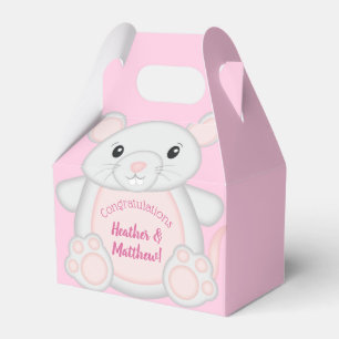 Caixinha De Lembrancinhas Mouse Mice Chá de fraldas Pink