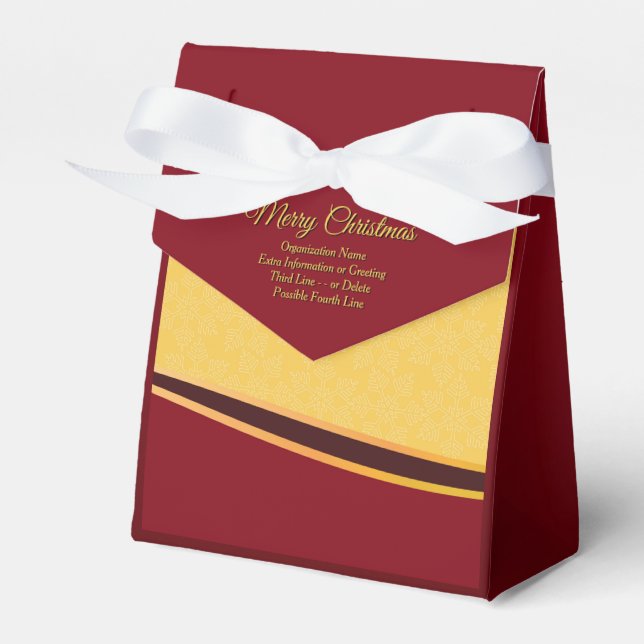 Caixinha De Lembrancinhas Mudar TODO o Texto Organização Festa de Natal (Frente)