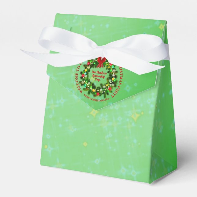 Caixinha De Lembrancinhas Mudar TODO o Texto Organização Festa de Natal Brin (Frente)