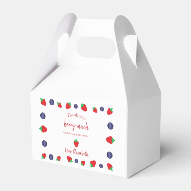 Caixinha De Lembrancinhas Muito Obrigado Berry Much Muito Obrigado (Frente)