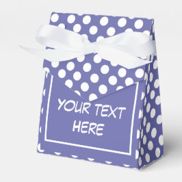 Caixinha De Lembrancinhas Muito Peri | bolinhas brancas roxas