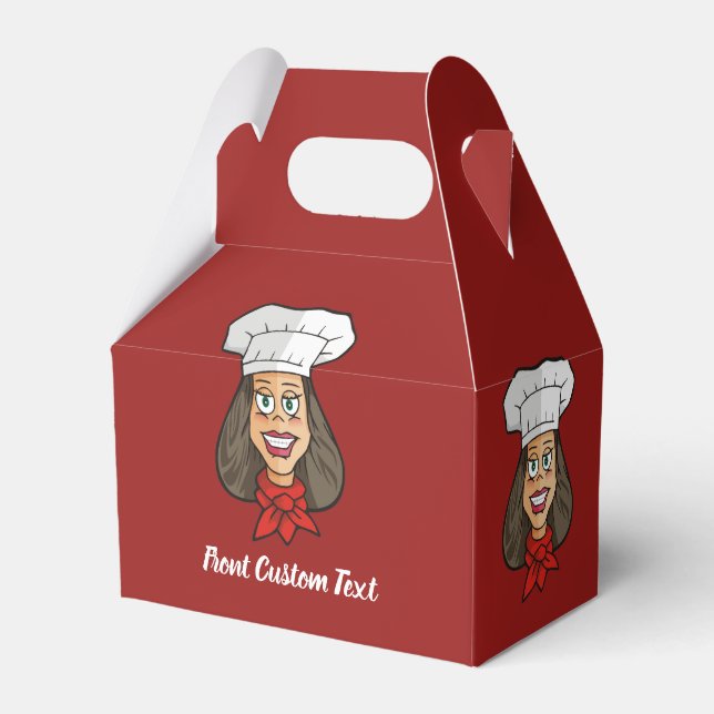 Caixinha De Lembrancinhas Mulher Chef (Frente)