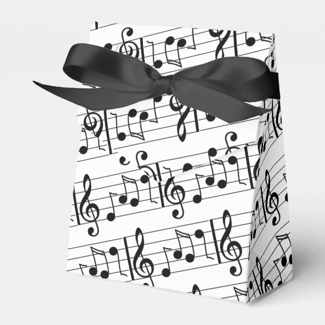 Caixinha De Lembrancinhas Music Note Favor Box (Frente)