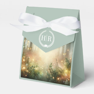 Caixinha De Lembrancinhas Mystic Forest Meadow Magic Monogram Wedding