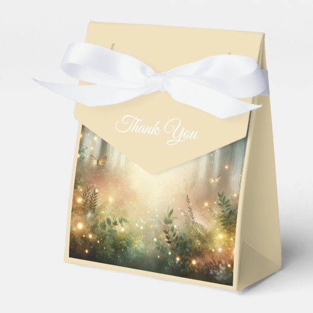 Caixinha De Lembrancinhas Mystic Forest Meadow Magic Wedding (Frente)