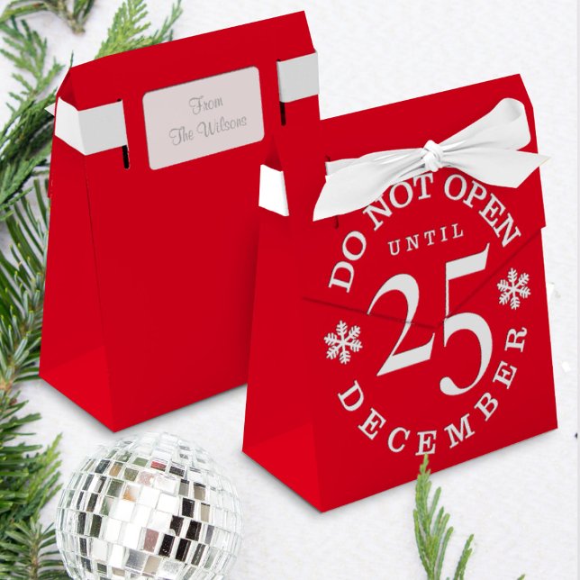 Caixinha De Lembrancinhas Não Abrir Até O Natal (Criador carregado)
