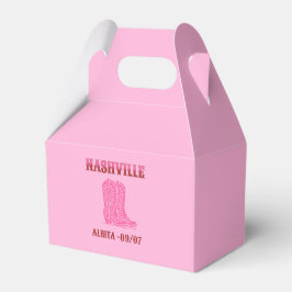 Caixinha De Lembrancinhas nash nash pink cowgirl boots