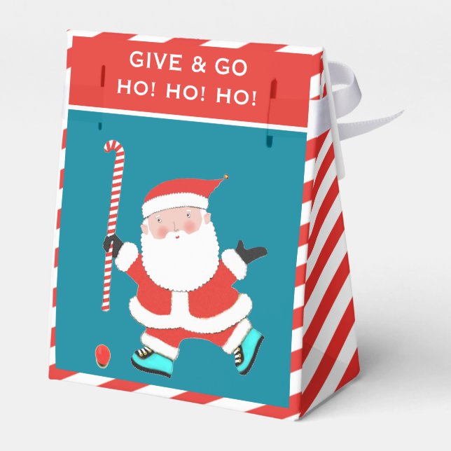 Caixinha De Lembrancinhas Natal de Hóquei no Campo (Verso)