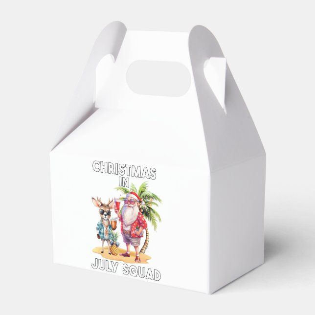 Caixinha De Lembrancinhas Natal em julho Férias de Praia Natal Feio (Frente)