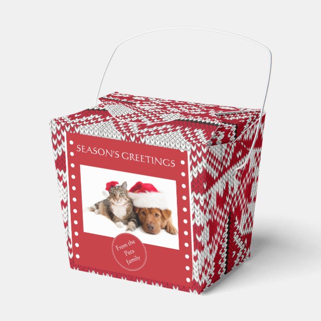 Caixinha De Lembrancinhas Natal Knit (Frente)