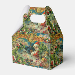 Caixinha De Lembrancinhas Natal Santa Claus Arte Antiquada