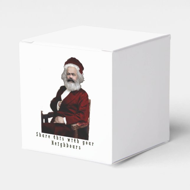 Caixinha De Lembrancinhas NatalKarl MarXmas (Frente)