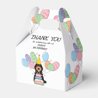 Caixinha De Lembrancinhas Negra Cockapoo Cavapoo Aniversário Obrigado