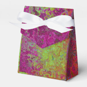 Caixinha De Lembrancinhas Negra, Colorida, Tinta De Splatter, Abstrato Grung