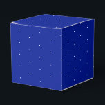 Caixinha De Lembrancinhas Neve branca flocos de neve minúsculos pontos peque<br><div class="desc">Caixa de Favor de neve branca flocos de neve minúsculos pontos pequenos azul cobalto
Ótimo para presentes de Natal, Férias e Aniversário</div>