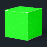 Caixinha De Lembrancinhas Neve branca flocos de neve pequenos pequenos ponto<br><div class="desc">Flocos de neve brancos flocos de neve pequenos pequenos pontos neon verde presente de neon Favor Box Excelente para presentes de Natal,  Férias e Aniversário</div>