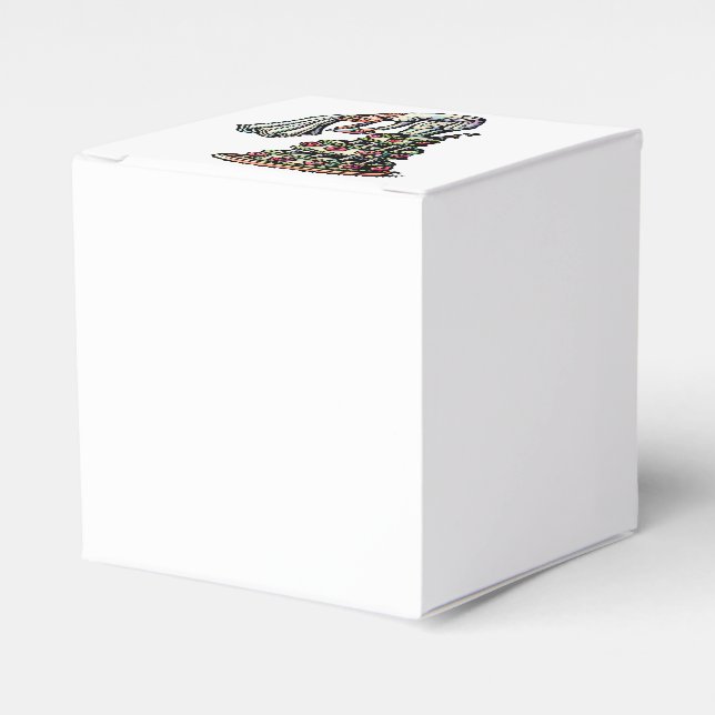 Caixinha De Lembrancinhas Noiva Decora Bolo De Casamento (Frente)