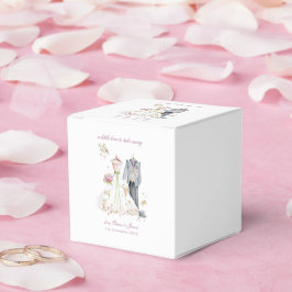 Caixinha De Lembrancinhas Noiva & Noivo de casamento personalizado vestido c