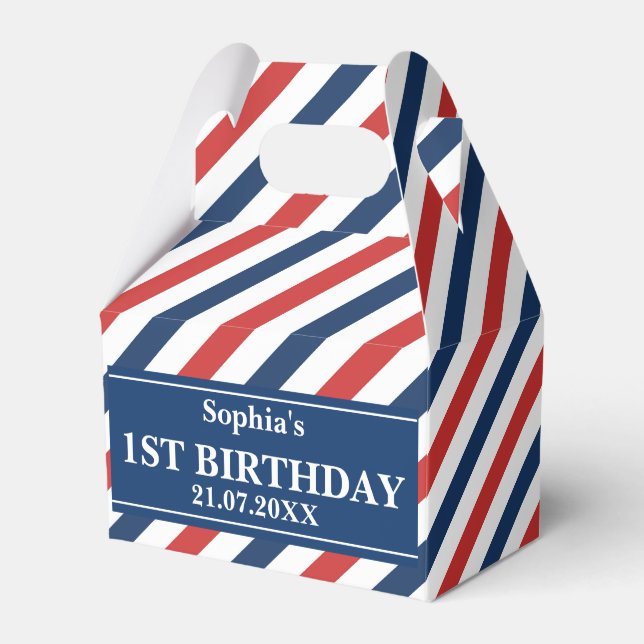 Caixinha De Lembrancinhas Noivado do Padrão Curto do Monograma (Frente)