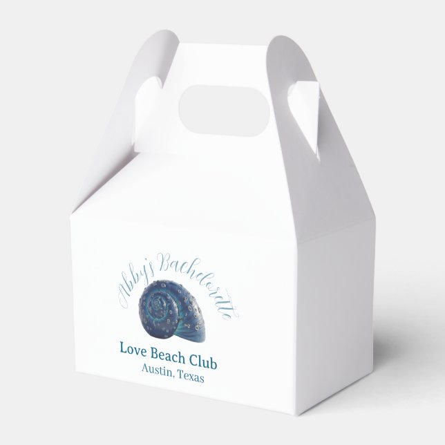 Caixinha De Lembrancinhas nome da festa de despedida de solteira clube de pr (Frente)