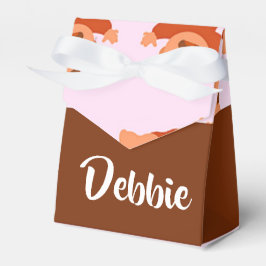 Caixinha De Lembrancinhas Nome personalizado chorando bebês a rosa