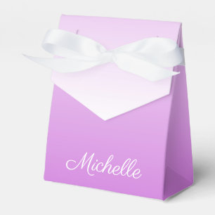 Caixinha De Lembrancinhas Nome personalizado do Lilac ombre roxo
