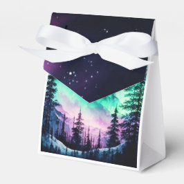 Caixinha De Lembrancinhas Norte Celestial Aurora Borealis Acende Vívido