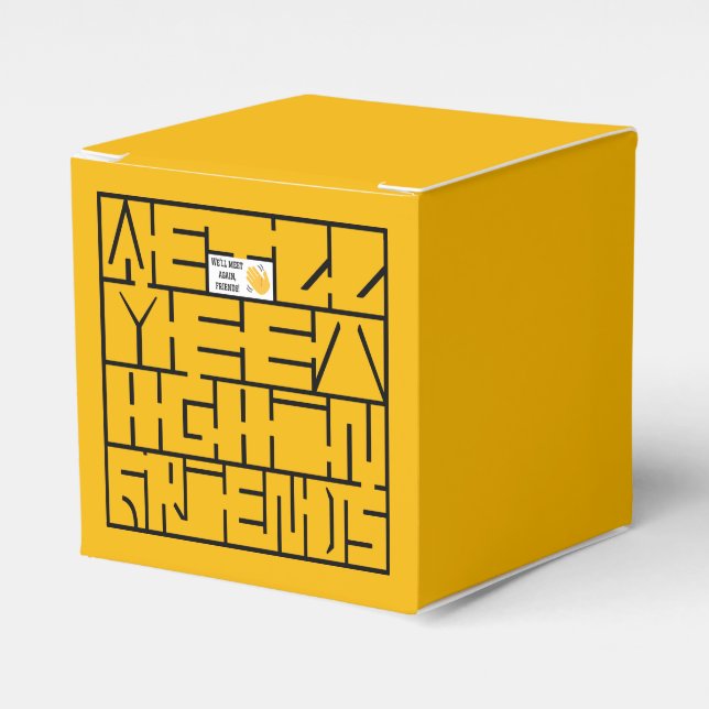 Caixinha De Lembrancinhas Nos Encontraremos De Novo, Amigos (Frente)