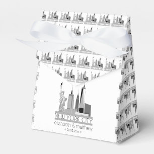 Caixinha De Lembrancinhas Nova Iorque Skyline Casamento
