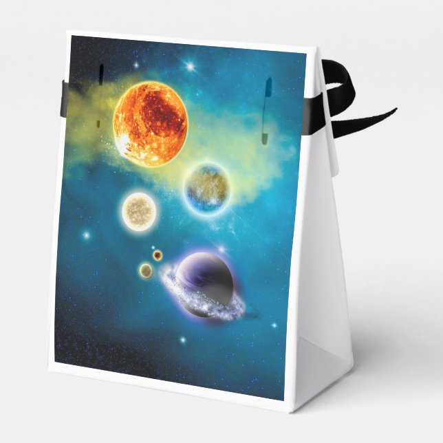 Caixinha De Lembrancinhas Novo sistema solar (Verso)