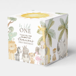 Caixinha De Lembrancinhas Nyala Safari Animais Primeiro Aniversário