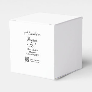 Caixinha De Lembrancinhas O Adventure inicia a verificação do chá de fraldas