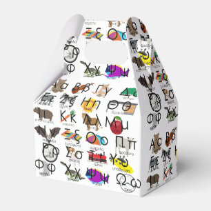 Caixinha De Lembrancinhas O alfabeto grego escreve palavras e fotos