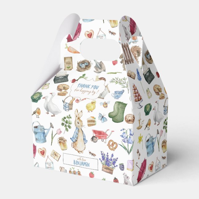 Caixinha De Lembrancinhas O Coelho Peter (Frente)