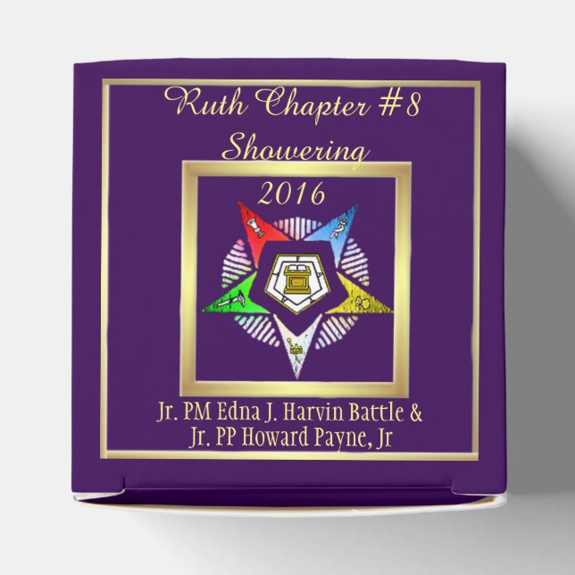 Caixinha De Lembrancinhas O.E.S~ (Personalizado) (Topo)