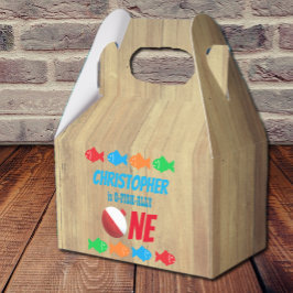 Caixinha De Lembrancinhas O-Fish-Ally Um primeiro aniversario De Pesca