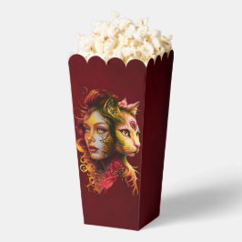 Caixinha De Lembrancinhas O segredo da simbiose de uma mulher e de um gato,