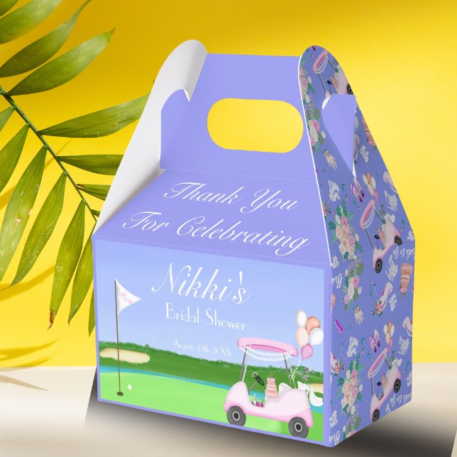 Caixinha De Lembrancinhas Obrigada Noiva Golfe Café da Manhã de Chás de Pane (Criador carregado)