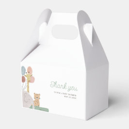 Caixinha De Lembrancinhas obrigado boho-animal você etiqueta