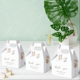 Caixinha De Lembrancinhas Obrigado Boho Chá de fraldas Neutro De Gênero