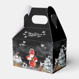 Caixinha De Lembrancinhas Obrigado da sua tripulação com tesouros do partido